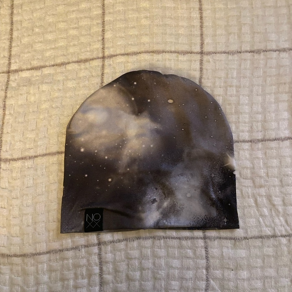 Galaxy Beanie Set - Black and Gray - Picture 3 of 3